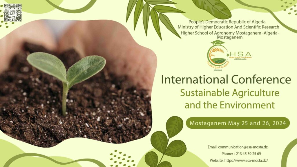 International Conference Sustainble Agriculture and the Environment