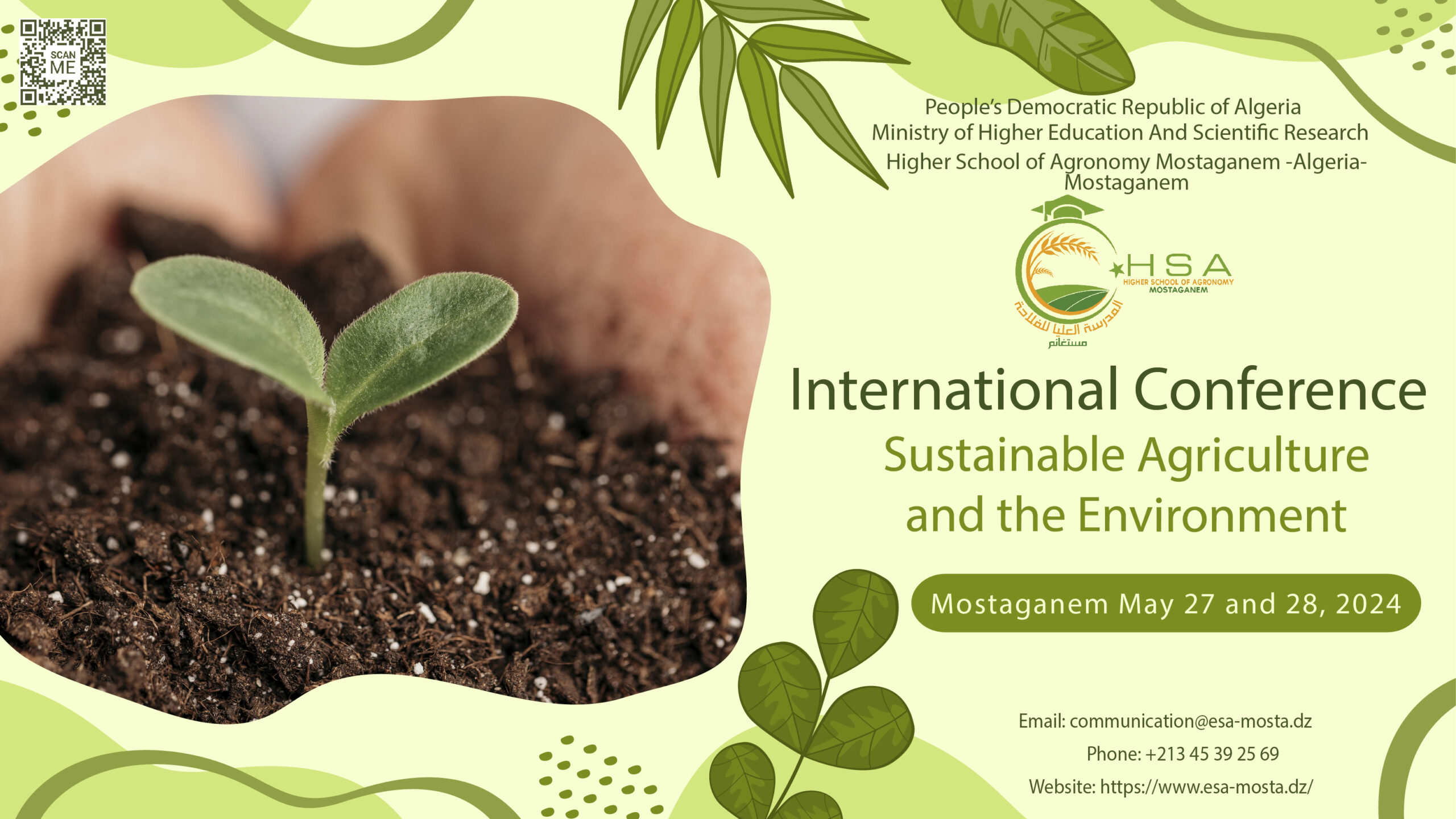 International Conference Sustainable Agriculture and the Environment HSAM