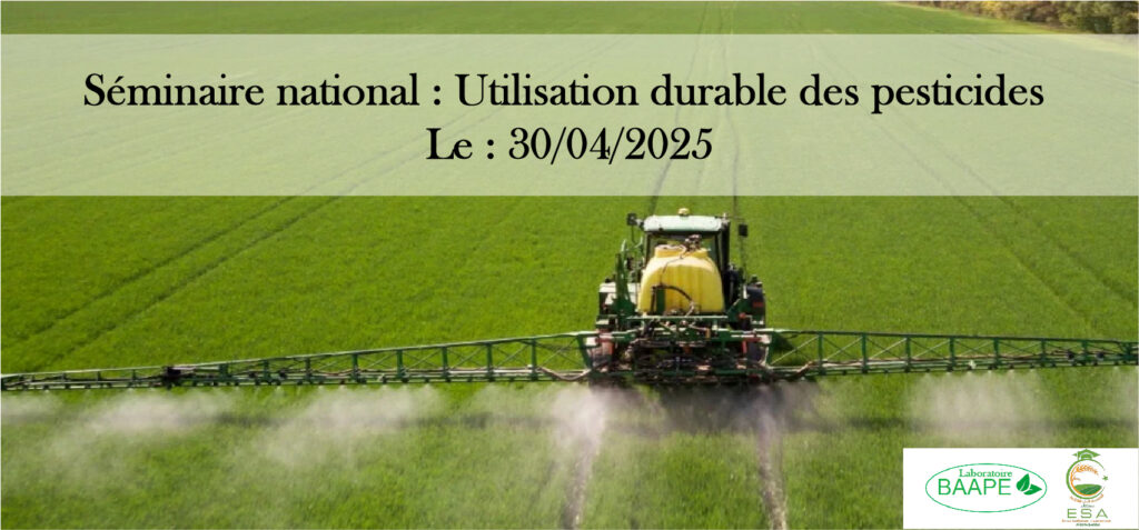 Séminaire national : Utilisation durable des pesticides